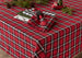 Glad Tidings Plaid Tablecloth -  52 X 52"