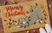 Meowy Christmas Doormat