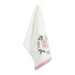 Holly Jolly Wreath Embellished Dishtowel