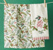 Holly Jolly Wreath Embellished Dishtowel