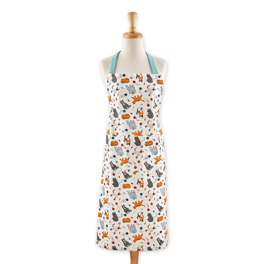 Feline Fine Printed Chefs Apron