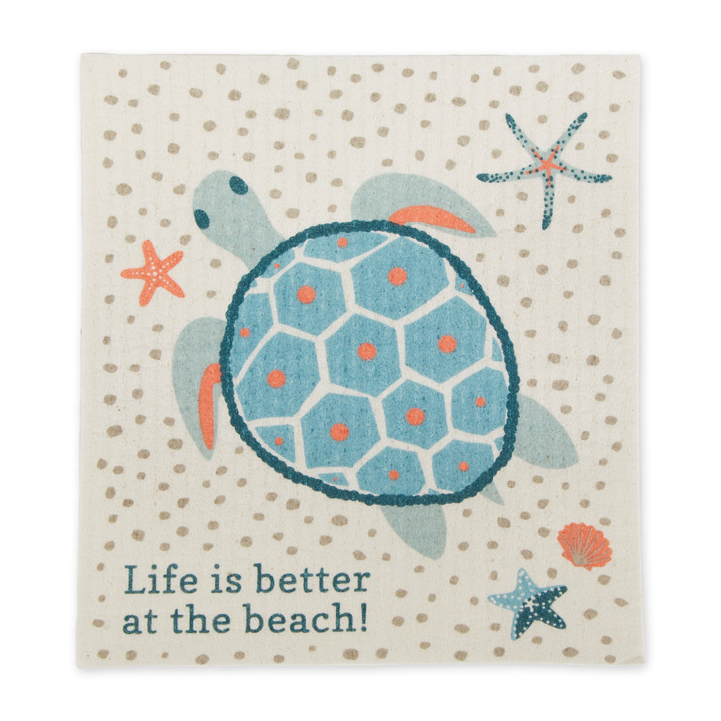 Better at the Beach Swedish Dishcloth