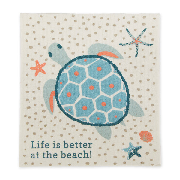 Better at the Beach Swedish Dishcloth