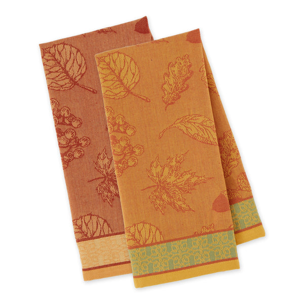 Fall Foliage Jacquard Dishtowels