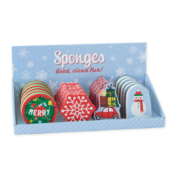 Design Imports Christmas Oh What Fun Kitchen Sponges Snowman Face -  Grandpa Joe's Candy Shop