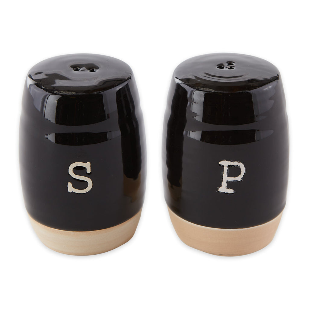 Black Ceramic Salt And Pepper Shaker