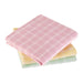 Spring Windowpane Plaid  Heavyweight Dishcloth Set of 3