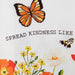 Spread Kindness Wildflowers Embellished Dishtowel