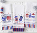 American Dream Printed Dishtowels Mixed Dozen