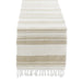 Coastal Sands Stripe Cotton Jute Table Runner