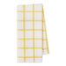 Yarrow Yellow Windowpane Plaid Dishtowel