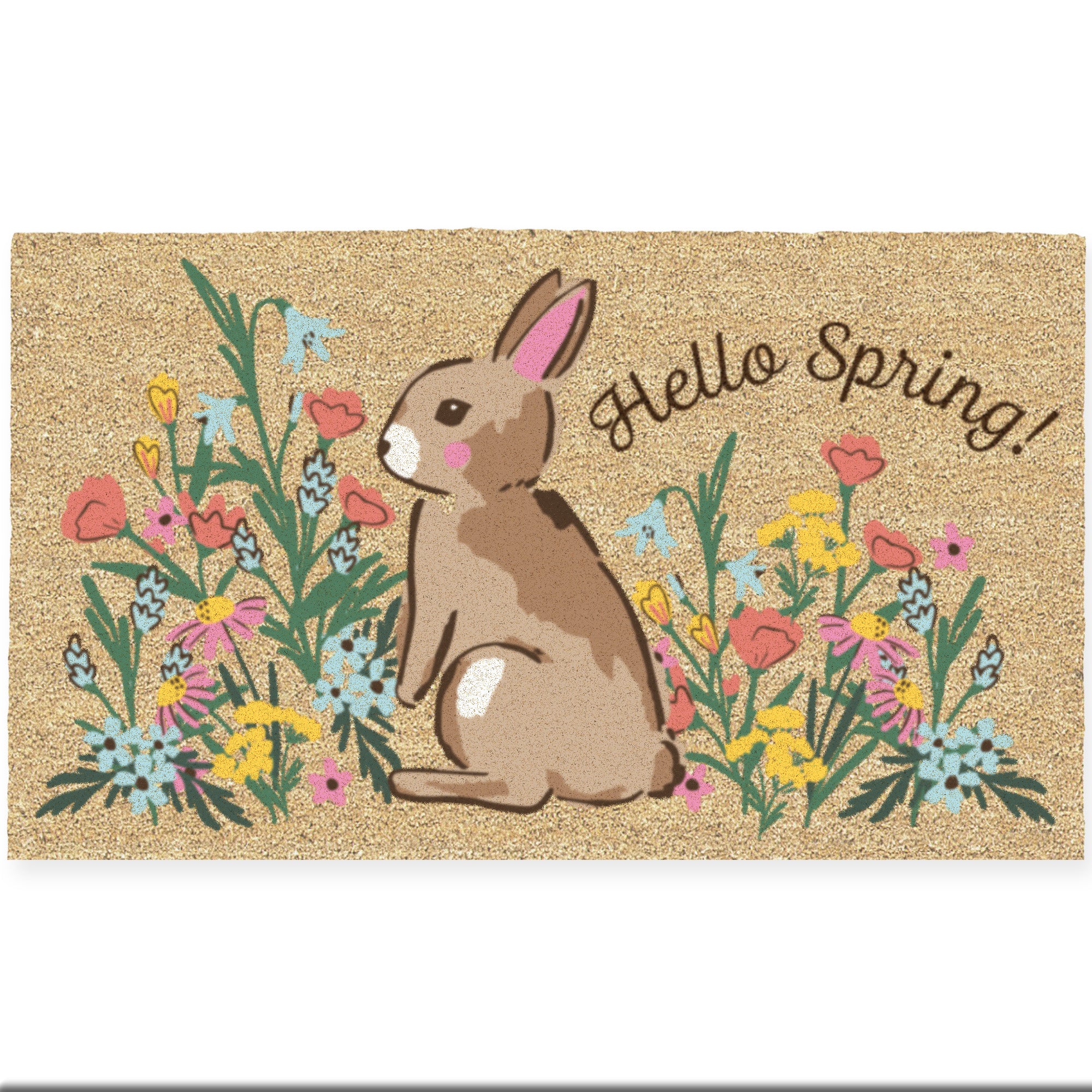 Wholesale Hello Spring Bunny Doormat – Design Imports