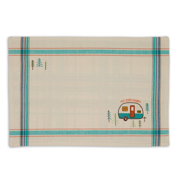 Camper Embellished Placemats Mixed Dozen - DII Design Imports