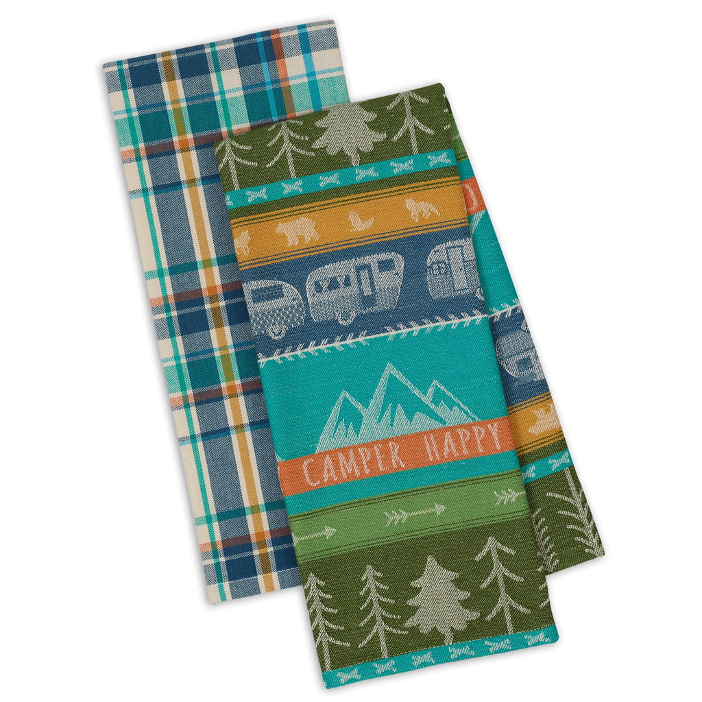 Happy Camper Dishtowel Set of 2 - DII Design Imports