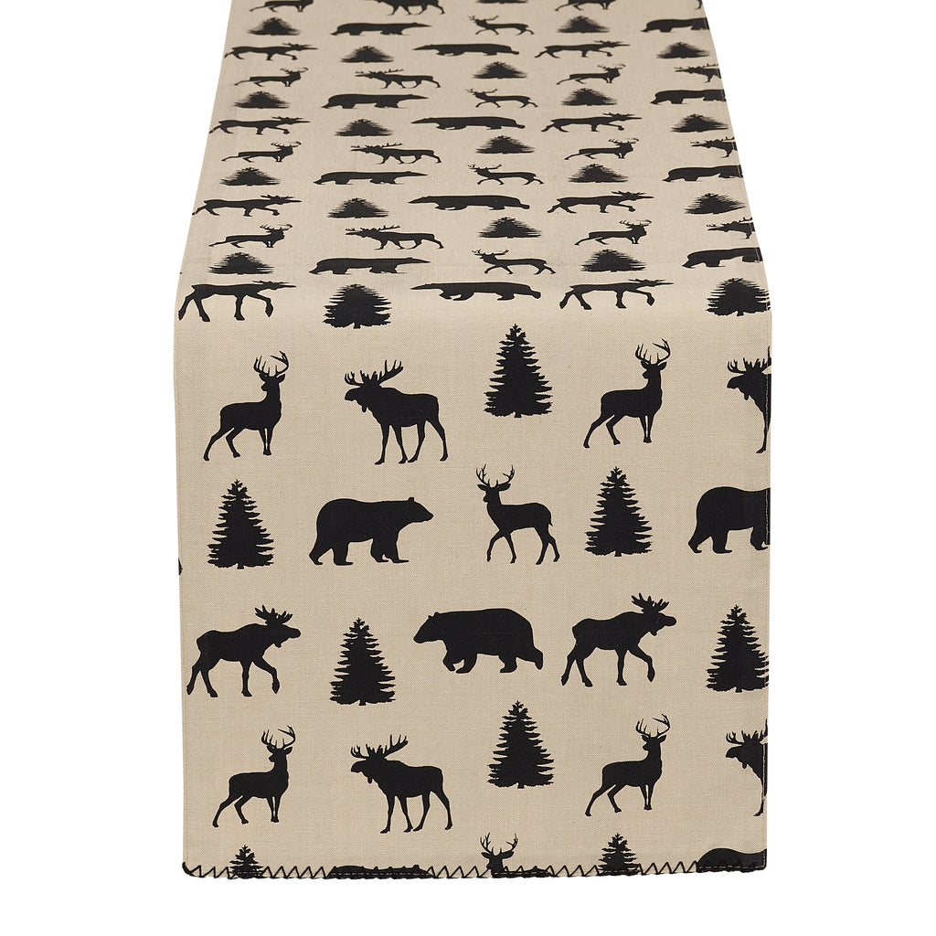 Mountain Trails Plaid Embellished Table Runner - DII Design Imports
