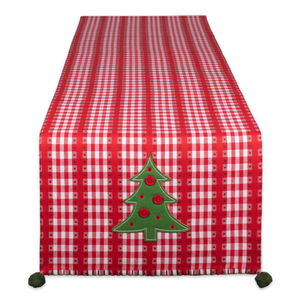 Jolly Tree Embellished Table Runner