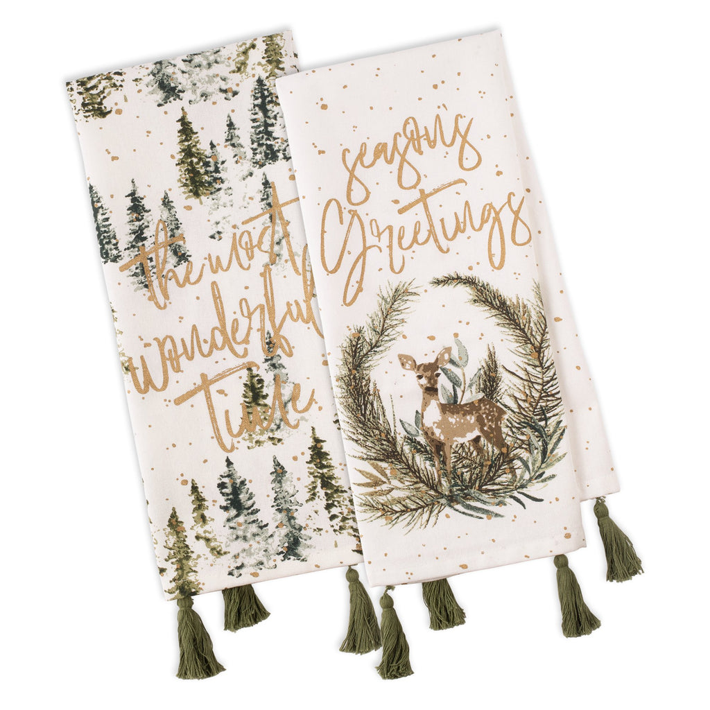 Wonderland Forest Embellished Dishtowels