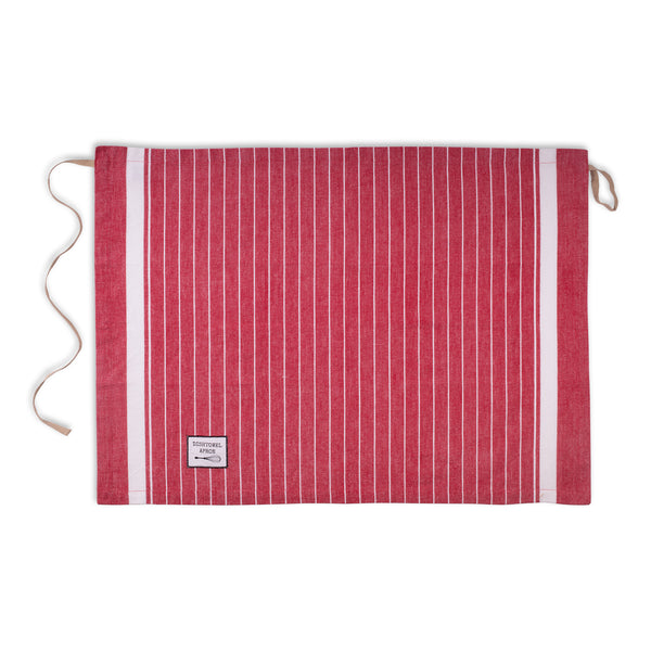 Dishtowel Apron - Red Classic Stripe