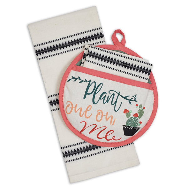 Plant One On Me Potholder Gift Set - DII Design Imports