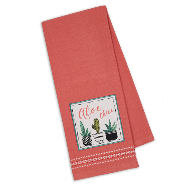 Aloe There Embellished Dishtowel - DII Design Imports