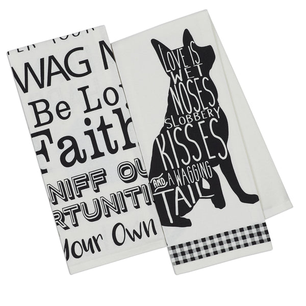 Dogs Printed Dishtowels - DII Design Imports