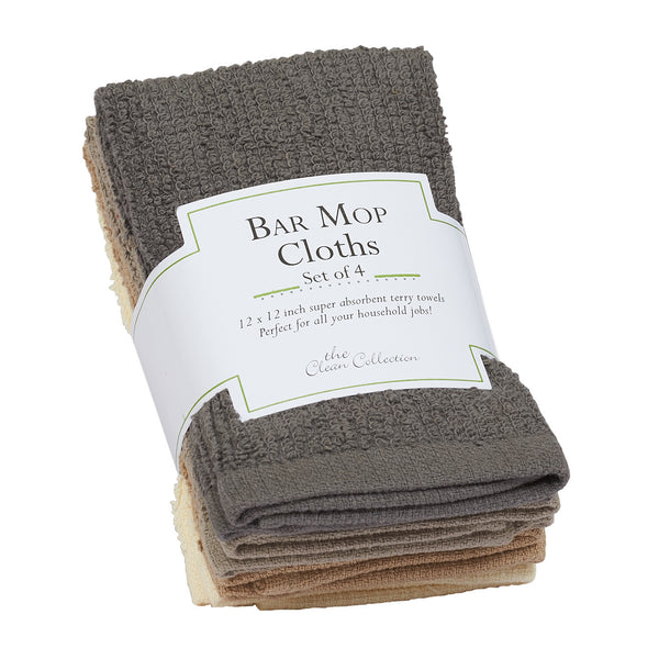 Neutral Bar Mop Dishcloth Set of 4 - DII Design Imports