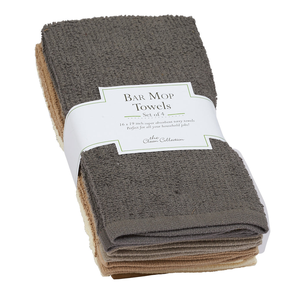 Neutral Bar Mop Towels Set of 4 - DII Design Imports