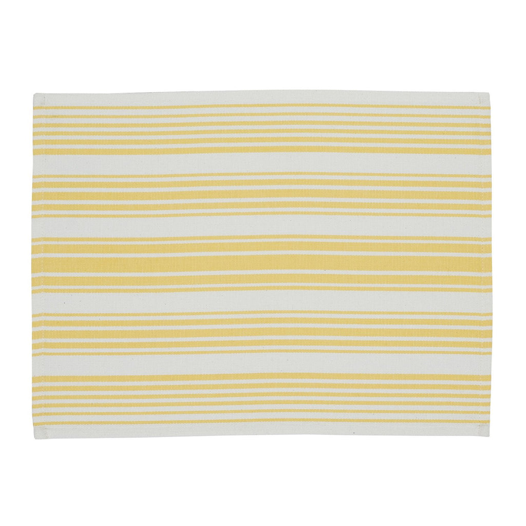Lemon Zest Stripe Placemat - DII Design Imports