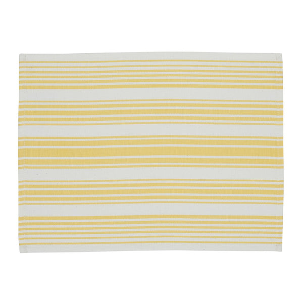Lemon Zest Stripe Placemat - DII Design Imports