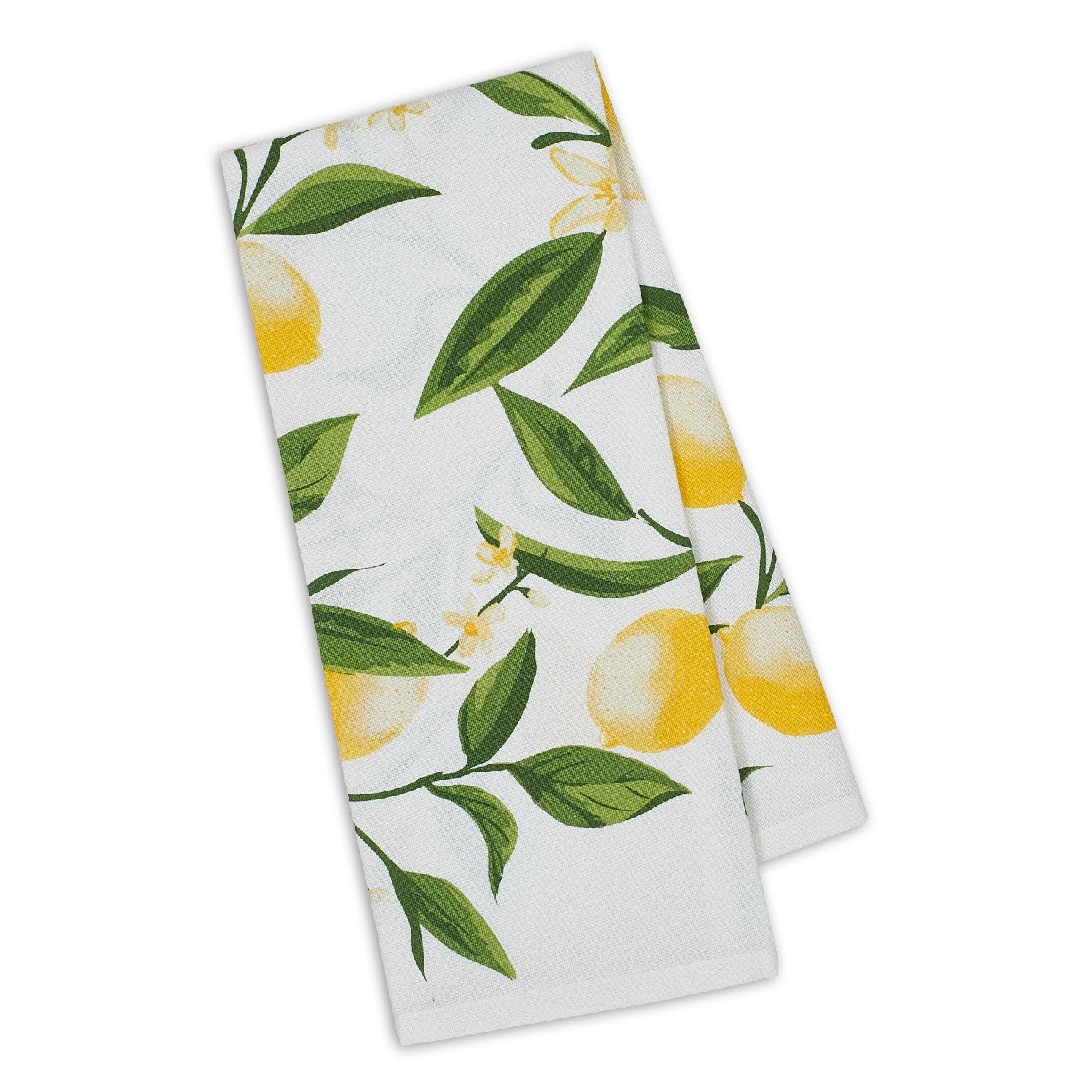 Dish Towels, Floursack (Set of 3) Lemon/Turquoise/Grenadine