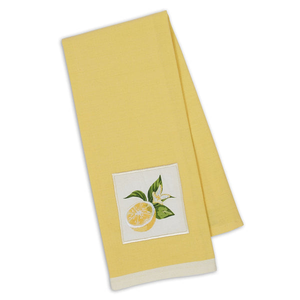 Lemon Sliced Embellished Dishtowel - DII Design Imports