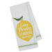 Lemon Squeezy Embellished Dishtowel - DII Design Imports