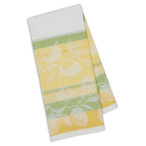 Riviera Lemons Stripe Jacquard Dishtowel - DII Design Imports