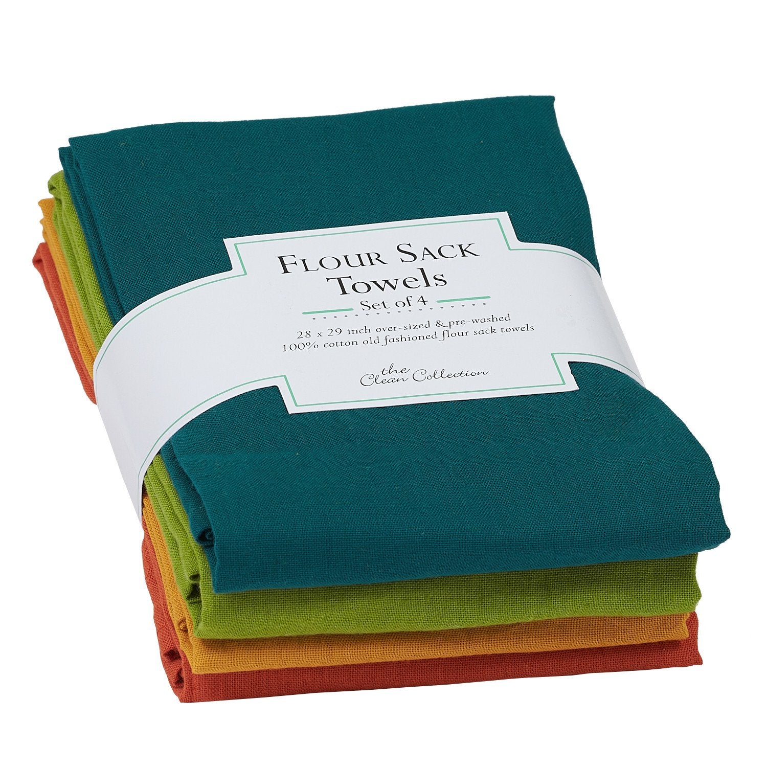 Set of 4 Nautical themed flour sack kitchen towels, gift idea