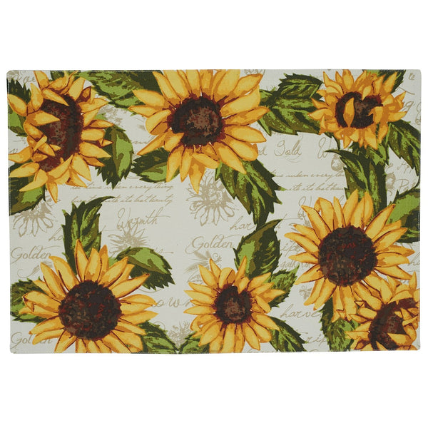 Rustic Sunflowers Printed Placemat - DII Design Imports