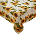 Rustic Sunflower Printed Tablecloth - DII Design Imports