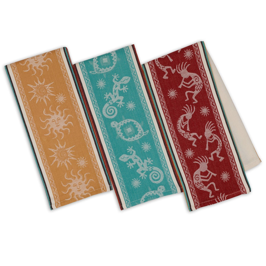 Petroglyphs Stripe Jacquard Dishtowels - DII Design Imports