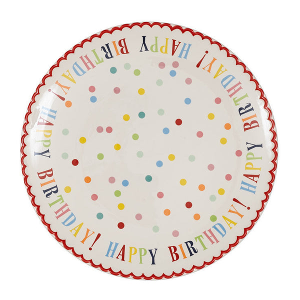 Large Happy Birthday! Plate - DII Design Imports