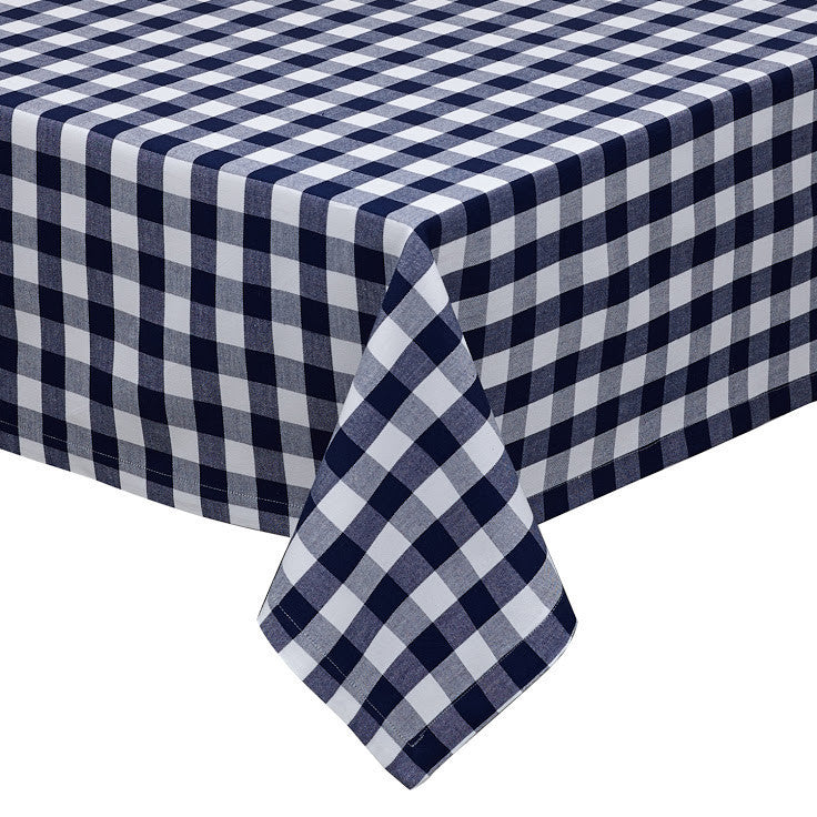 Nautical & White Checkers Tablecloth - DII Design Imports