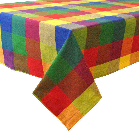 Palette Check Indian Summer Tablecloth - DII Design Imports