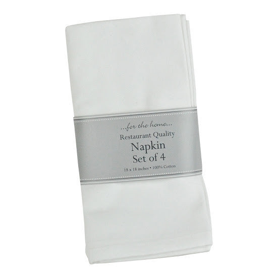 White Commercial Quality Napkin Set of 6 – DII Home Store