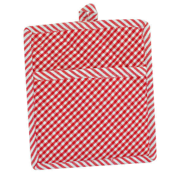 Tango Red Chef Stripe Potholder - DII Design Imports
