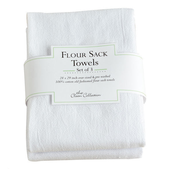 Cotton Flour Sack Towel (28 x 28 Inch / White)