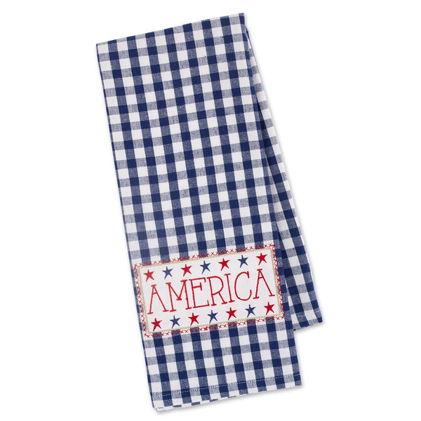 AMERICANA EMBELLISHED DISHTOWEL