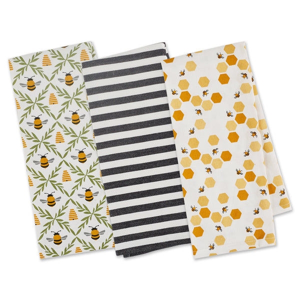 LITTLE BEES DISHTOWEL SET OF 3