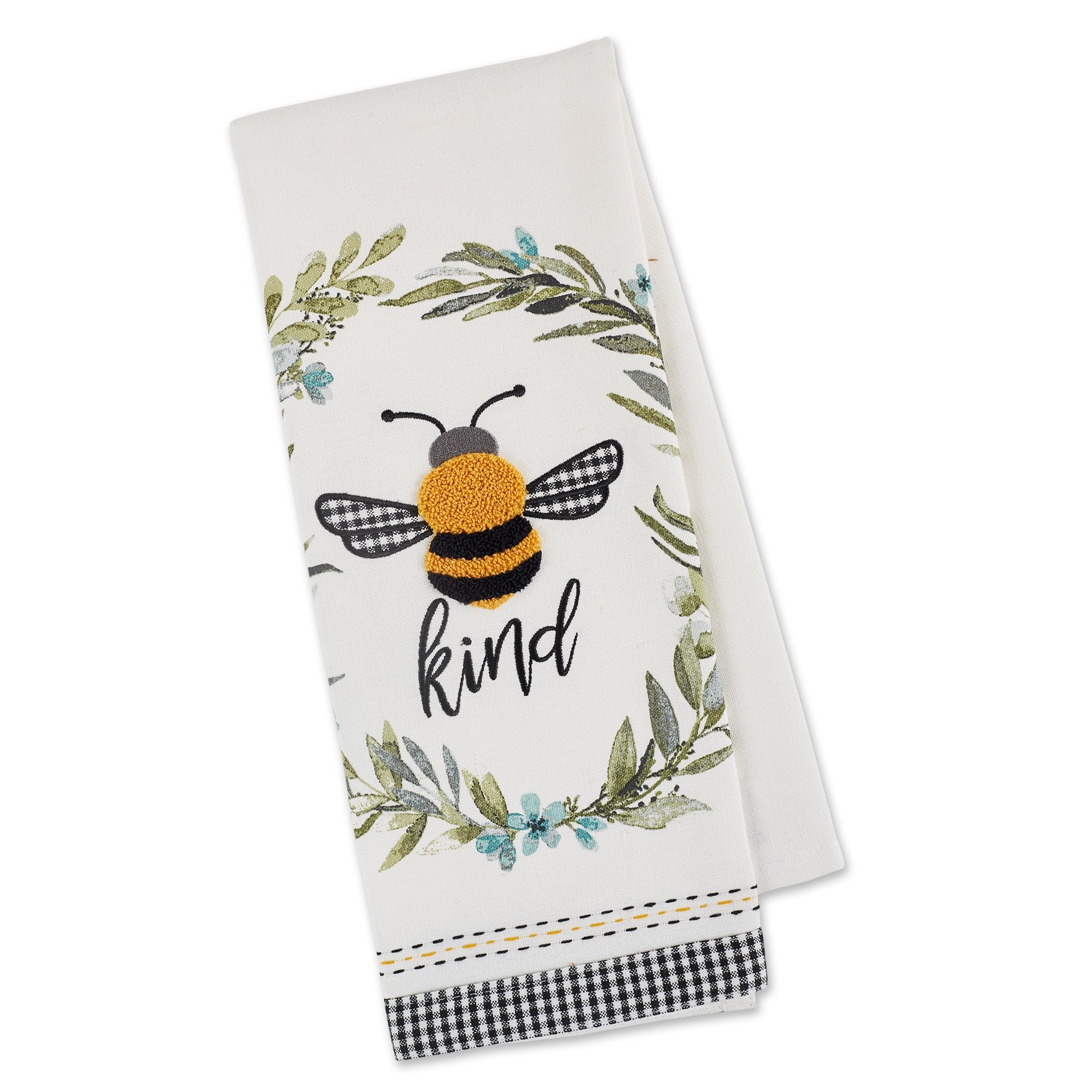 Wholesale Bumble Bee Kind Embellished Dishtowel – DII Design Imports