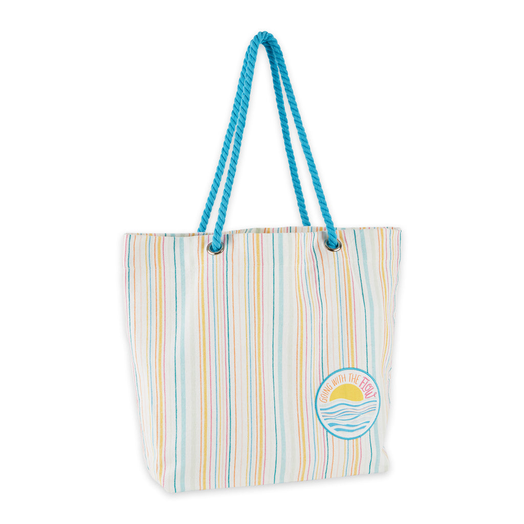 Going With the Flow Beach Tote