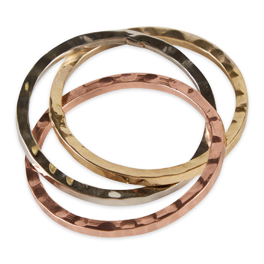 Tri Metallic Rings Napkin Ring
