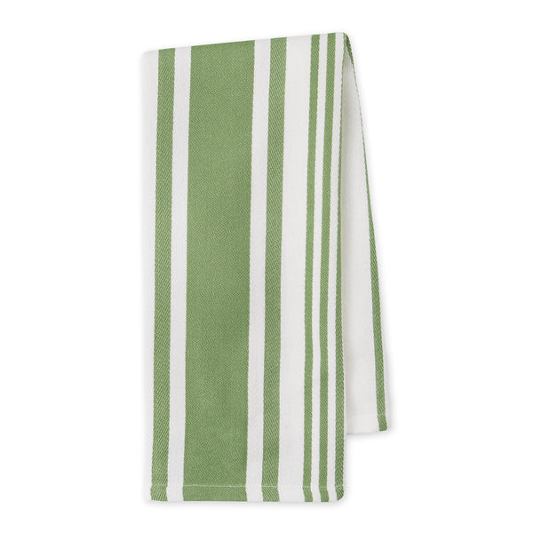 Clover Satin Twill Stripe Dishtowel