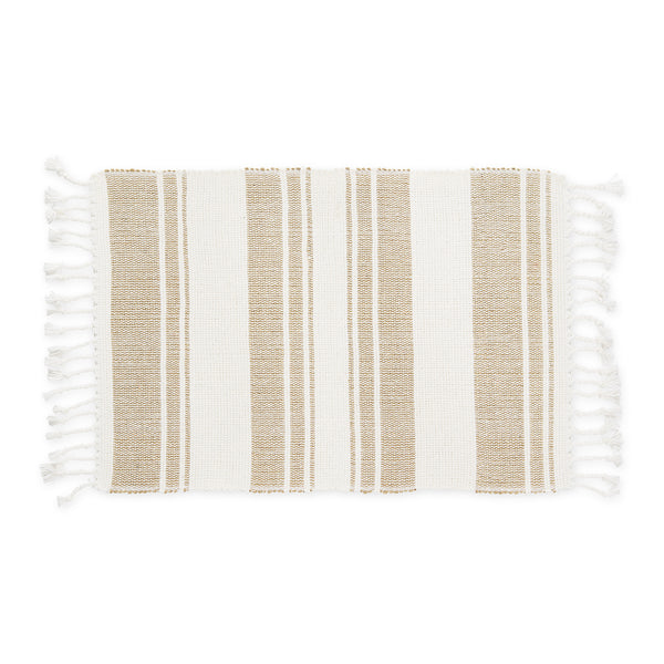 Coastal Sands Stripe Cotton Jute Placemat